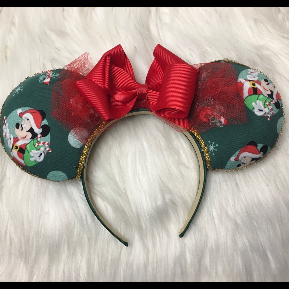 Homemade Mickey Christmas ears